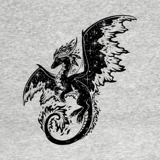 Space Dragon (Black) T-Shirt